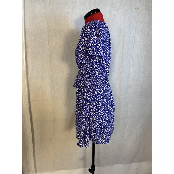 Sienna Sky Floral Fit & Flare Women's Mini Sun Dress Blue Size XS D649 - Picture 4 of 11